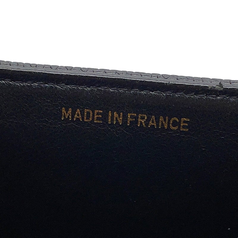 シャネル チェーンショルダーバッグ シェブロン Vステッチ デカココ ココマーク キャビアスキン CHANEL バッグ 黒