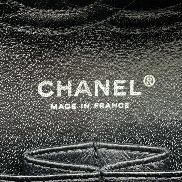 シャネル チェーンショルダーバッグ マトラッセ25 ココマーク ダブルチェーン キャビアスキン A01112 CHANEL 黒