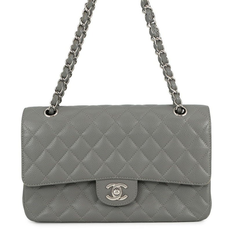 シャネル チェーンショルダーバッグ マトラッセ25 ココマーク ダブルチェーン キャビアスキン A01112 CHANEL