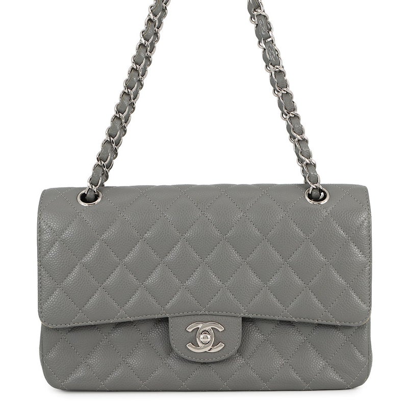 シャネル チェーンショルダーバッグ マトラッセ25 ココマーク ダブルチェーン キャビアスキン A01112 CHANEL