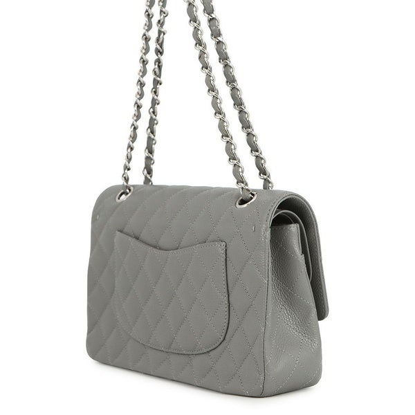 シャネル チェーンショルダーバッグ マトラッセ25 ココマーク ダブルチェーン キャビアスキン A01112 CHANEL