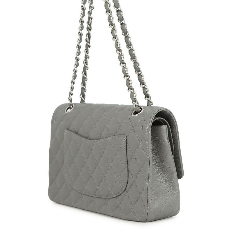 シャネル チェーンショルダーバッグ マトラッセ25 ココマーク ダブルチェーン キャビアスキン A01112 CHANEL