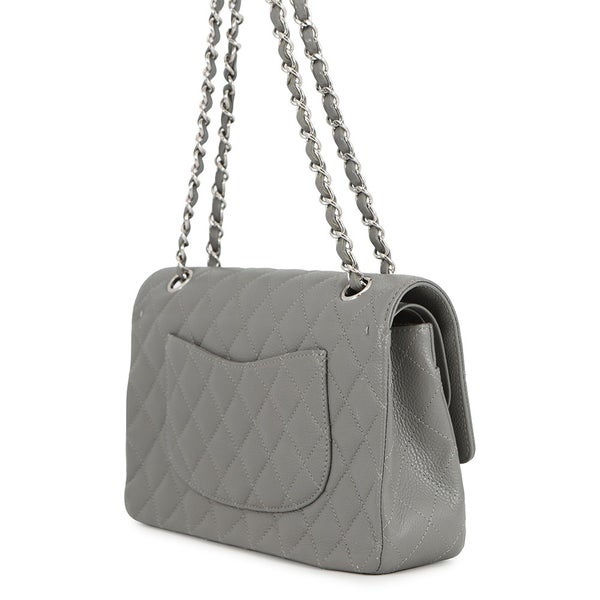 シャネル チェーンショルダーバッグ マトラッセ25 ココマーク ダブルチェーン キャビアスキン A01112 CHANEL