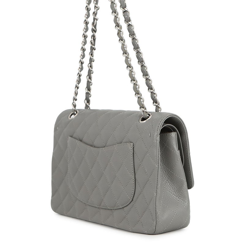 シャネル チェーンショルダーバッグ マトラッセ25 ココマーク ダブルチェーン キャビアスキン A01112 CHANEL