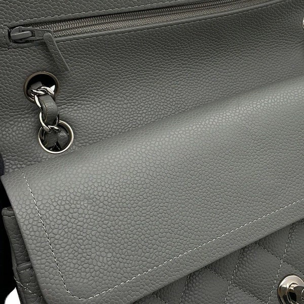 シャネル チェーンショルダーバッグ マトラッセ25 ココマーク ダブルチェーン キャビアスキン A01112 CHANEL