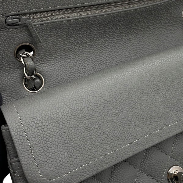 シャネル チェーンショルダーバッグ マトラッセ25 ココマーク ダブルチェーン キャビアスキン A01112 CHANEL