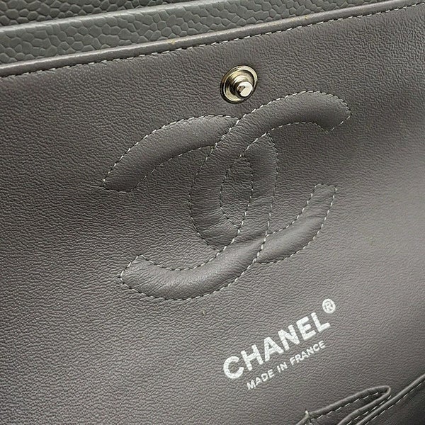 シャネル チェーンショルダーバッグ マトラッセ25 ココマーク ダブルチェーン キャビアスキン A01112 CHANEL