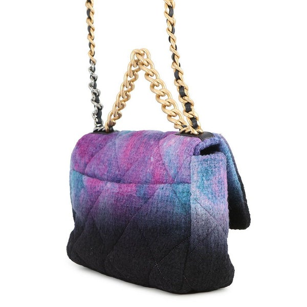 シャネル チェーンショルダーバッグ マトラッセ ココマーク CHANEL19 ツイード AS1160 CHANEL 2way 黒