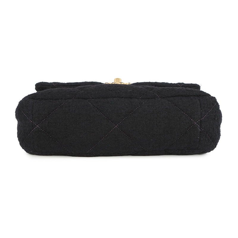 シャネル チェーンショルダーバッグ マトラッセ ココマーク CHANEL19 ツイード AS1160 CHANEL 2way 黒