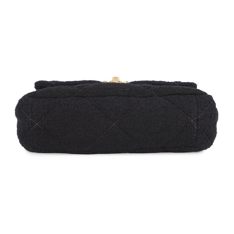 シャネル チェーンショルダーバッグ マトラッセ ココマーク CHANEL19 ツイード AS1160 CHANEL 2way 黒