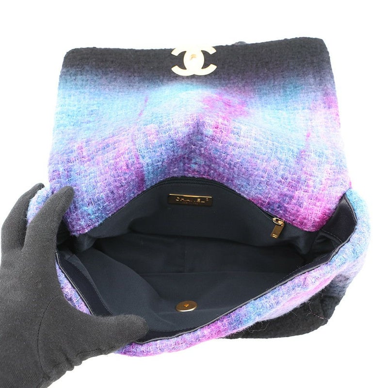 シャネル チェーンショルダーバッグ マトラッセ ココマーク CHANEL19 ツイード AS1160 CHANEL 2way 黒