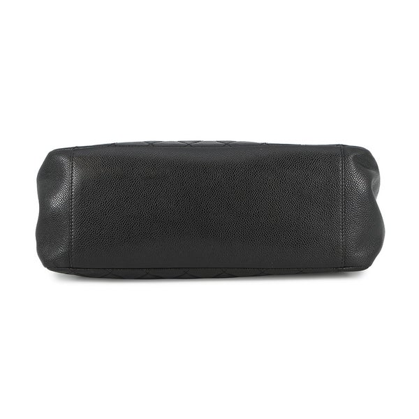 シャネル チェーントートバッグ ココマーク マトラッセ GST キャビアスキン A50995 CHANEL 黒