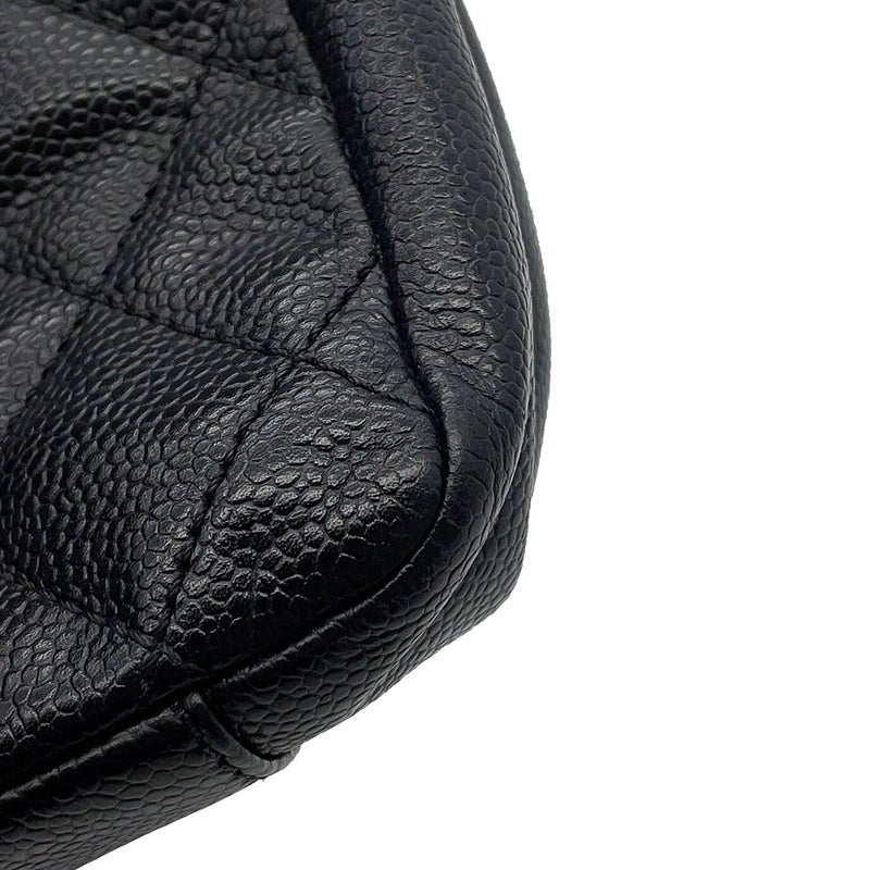 シャネル チェーントートバッグ ココマーク マトラッセ GST キャビアスキン A50995 CHANEL 黒