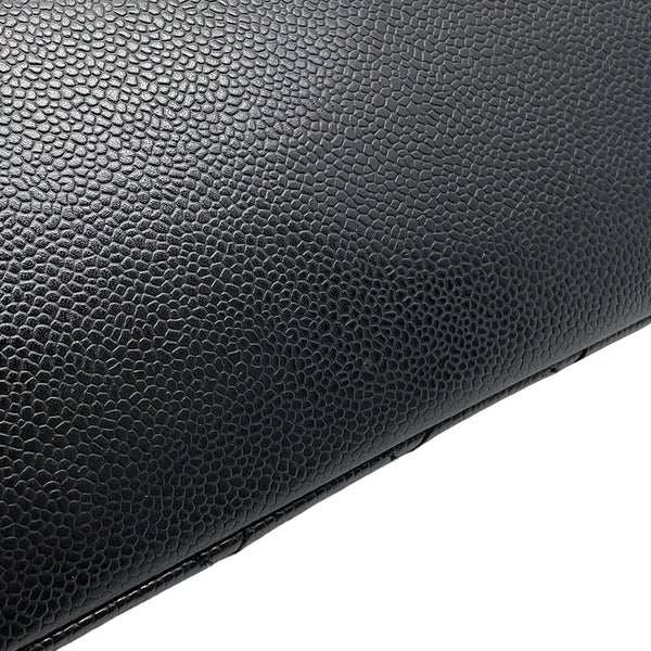 シャネル チェーントートバッグ ココマーク マトラッセ GST キャビアスキン A50995 CHANEL 黒