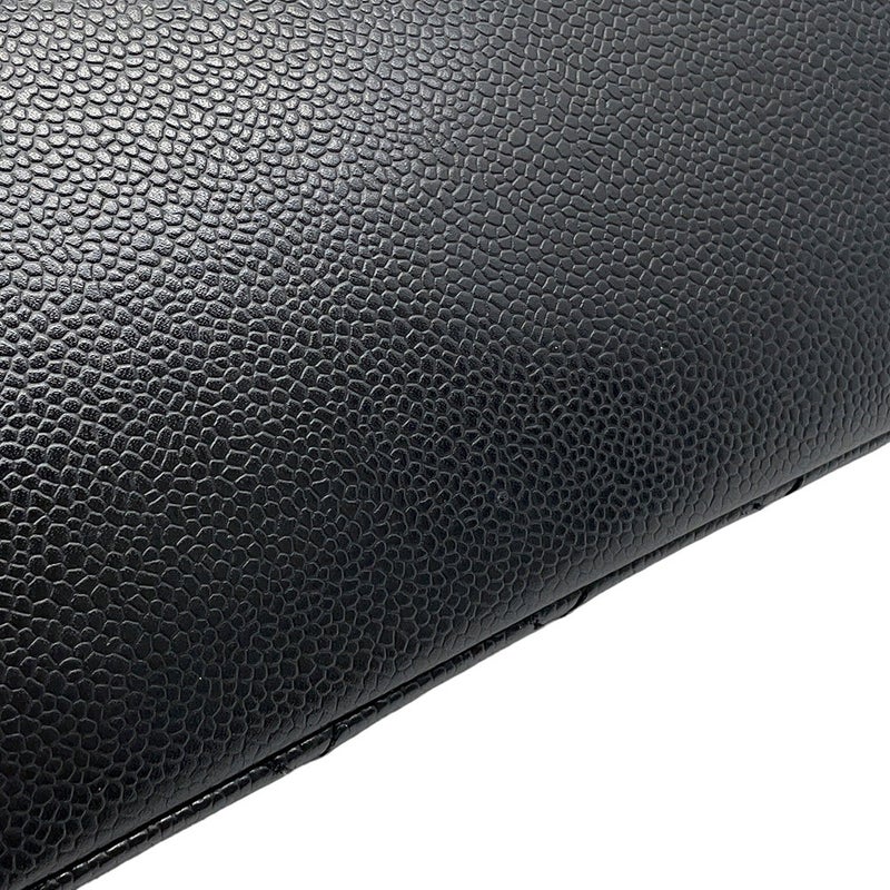 シャネル チェーントートバッグ ココマーク マトラッセ GST キャビアスキン A50995 CHANEL 黒