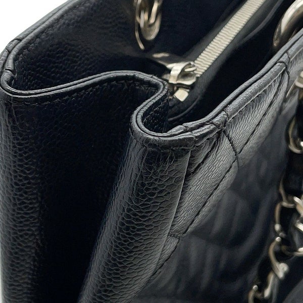 シャネル チェーントートバッグ ココマーク マトラッセ GST キャビアスキン A50995 CHANEL 黒