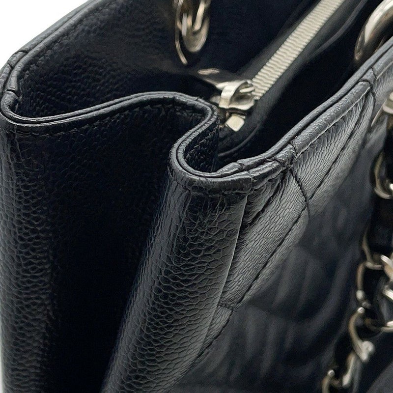 シャネル チェーントートバッグ ココマーク マトラッセ GST キャビアスキン A50995 CHANEL 黒