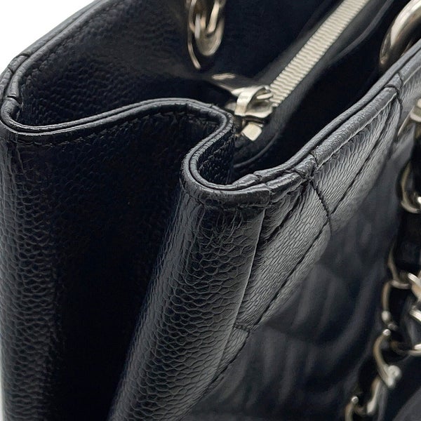 シャネル チェーントートバッグ ココマーク マトラッセ GST キャビアスキン A50995 CHANEL 黒