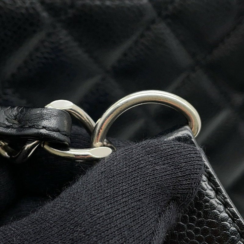 シャネル チェーントートバッグ ココマーク マトラッセ GST キャビアスキン A50995 CHANEL 黒