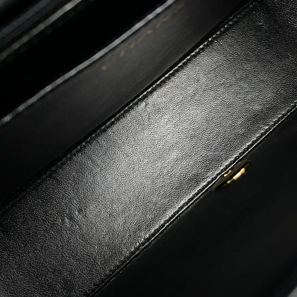 シャネル チェーンショルダーバッグ マトラッセ ココマーク シングルフラップ キャビアスキン CHANEL 黒