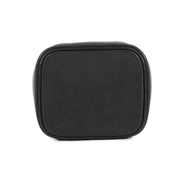 シャネル バニティバッグ ココマーク 縦型 キャビアスキン A01998 CHANEL 化粧ポーチ コスメポーチ 黒