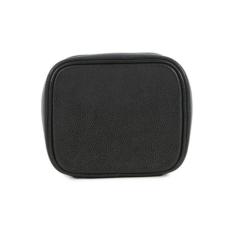 シャネル バニティバッグ ココマーク 縦型 キャビアスキン A01998 CHANEL 化粧ポーチ コスメポーチ 黒