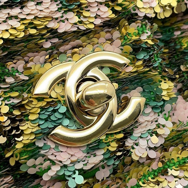 シャネル チェーンショルダーバッグ ココマーク ロゴ スパンコール CHANEL バッグ