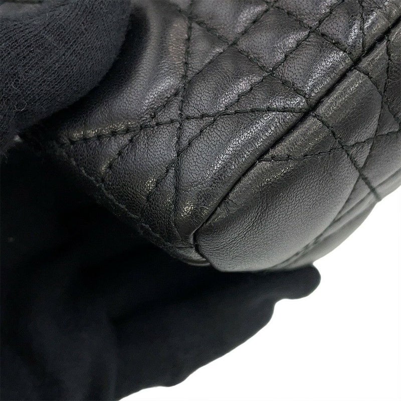 ディオール ハンドバッグ レディディオール カナージュ ミディアム レザー Christian Dior 2way 黒