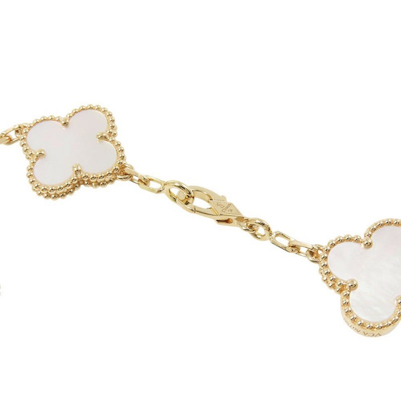 ヴァンクリーフ＆アーペル ブレスレット ヴィンテージ アルハンブラ 5モチーフ マザーオブパール K18YGイエローゴールド VCARA41800