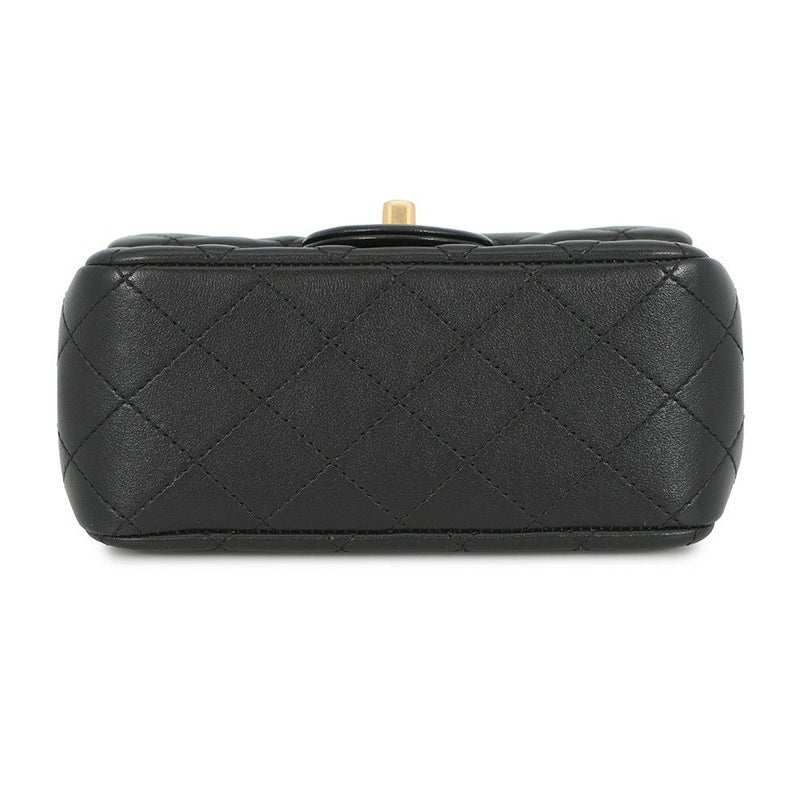 シャネル チェーンショルダーバッグ ミニマトラッセ ラムスキン AS1786 CHANEL ココボール 黒