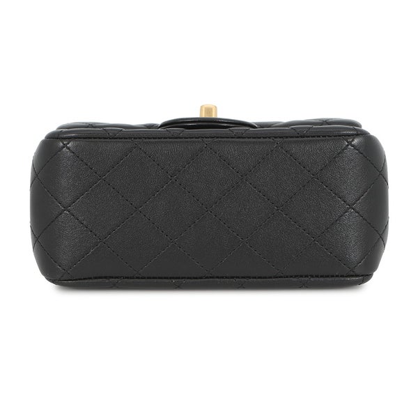 シャネル チェーンショルダーバッグ ミニマトラッセ ラムスキン AS1786 CHANEL ココボール 黒