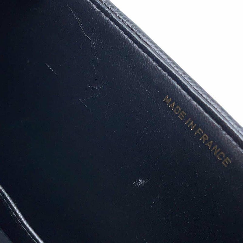シャネル ハンドバッグ ココマーク マドモアゼル キャビアスキン CHANEL バッグ デカココ 黒