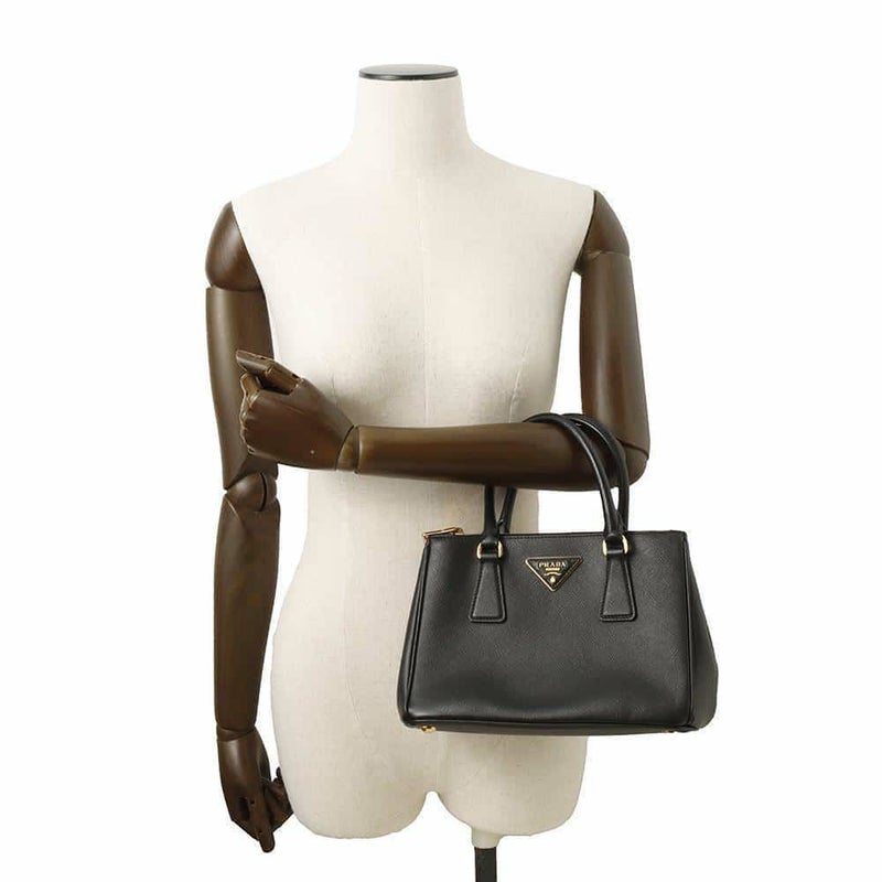 プラダ ハンドバッグ ガレリア スモール サフィアーノレザー 1BA896 PRADA 2wayショルダーバッグ 黒