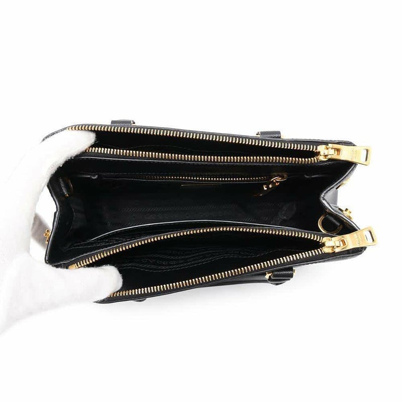 プラダ ハンドバッグ ガレリア スモール サフィアーノレザー 1BA896 PRADA 2wayショルダーバッグ 黒