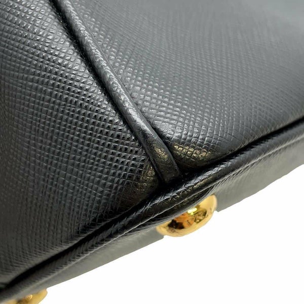 プラダ ハンドバッグ ガレリア スモール サフィアーノレザー 1BA896 PRADA 2wayショルダーバッグ 黒