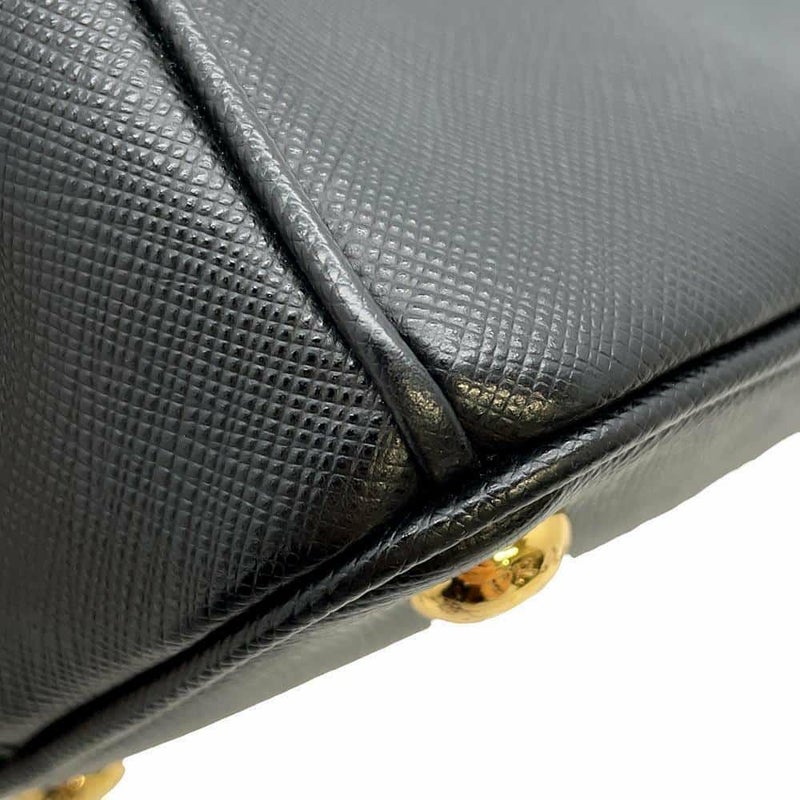 プラダ ハンドバッグ ガレリア スモール サフィアーノレザー 1BA896 PRADA 2wayショルダーバッグ 黒