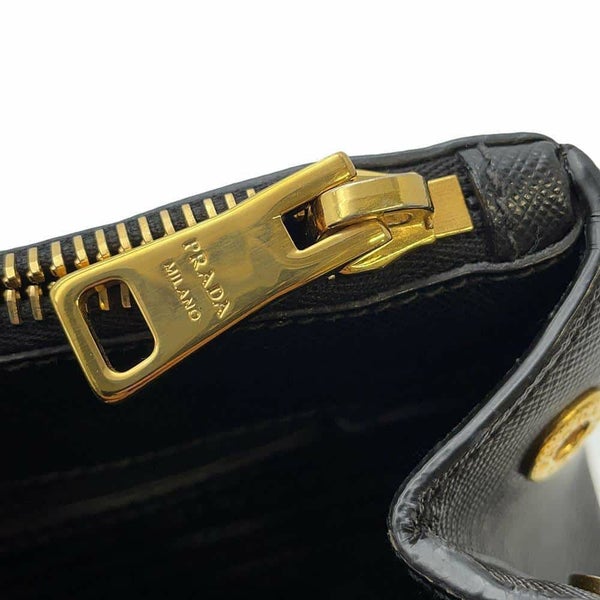 プラダ ハンドバッグ ガレリア スモール サフィアーノレザー 1BA896 PRADA 2wayショルダーバッグ 黒