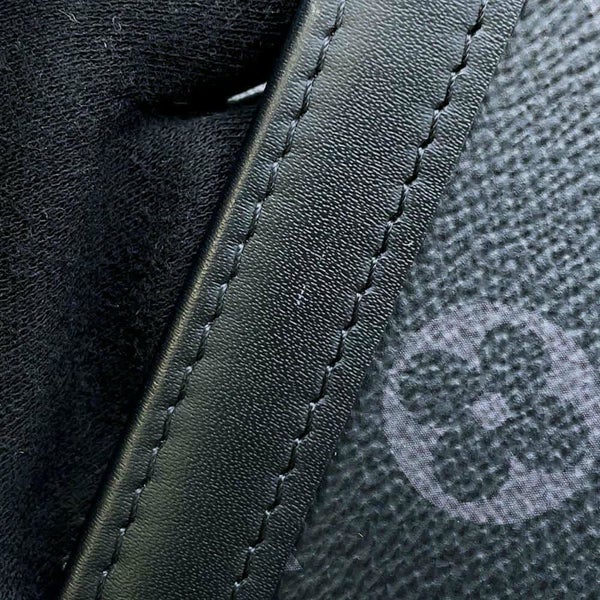 ルイヴィトン クラッチバッグ モノグラム・エクリプス ポシェット・ヴォワヤージュMM M61692 ブラック 黒