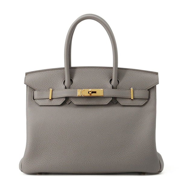 エルメス バーキン30 エタン/ピンクゴールド金具 トゴ D刻印 HERMES Birkin ハンドバッグ