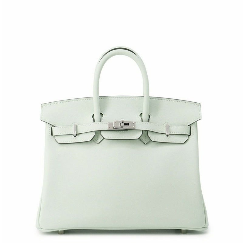 エルメス バーキン25 ヴェールペパーミント/シルバー金具 スイフト K刻印 HERMES Birkin ハンドバッグ
