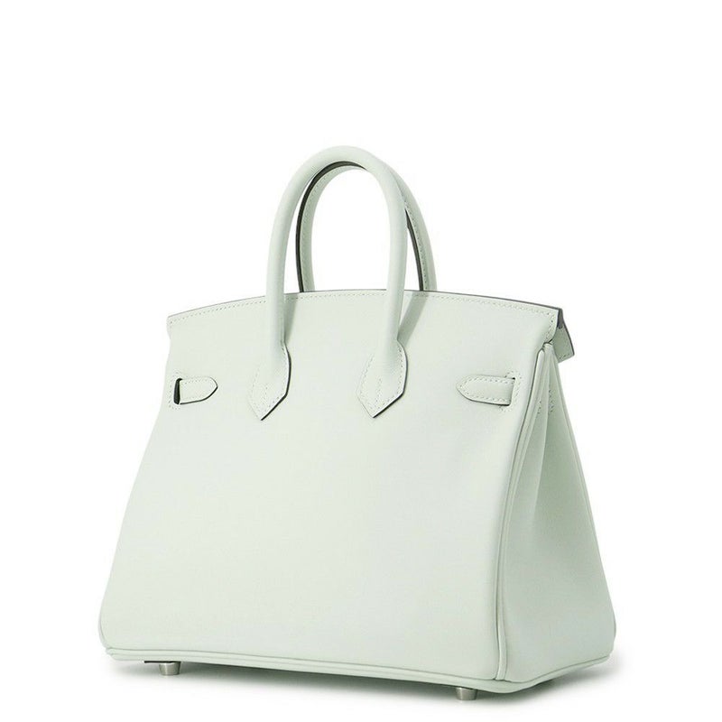 エルメス バーキン25 ヴェールペパーミント/シルバー金具 スイフト K刻印 HERMES Birkin ハンドバッグ