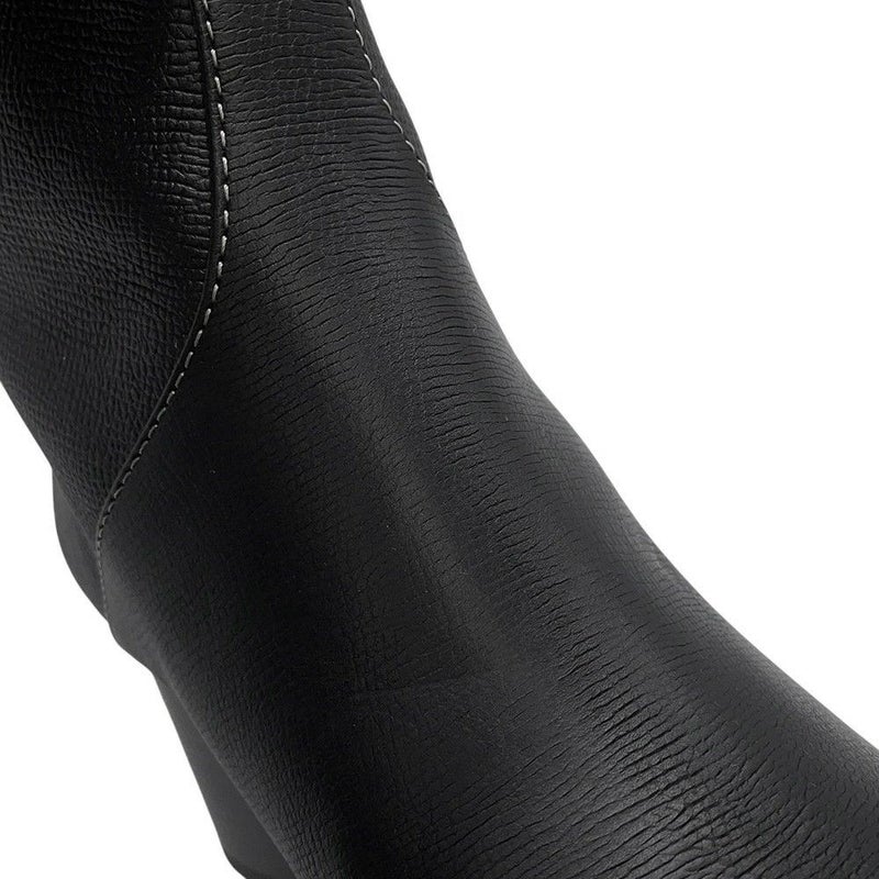 エルメス ブーツ フーレ 60 レザー レディースサイズ38 HERMES 靴 ロングブーツ 黒