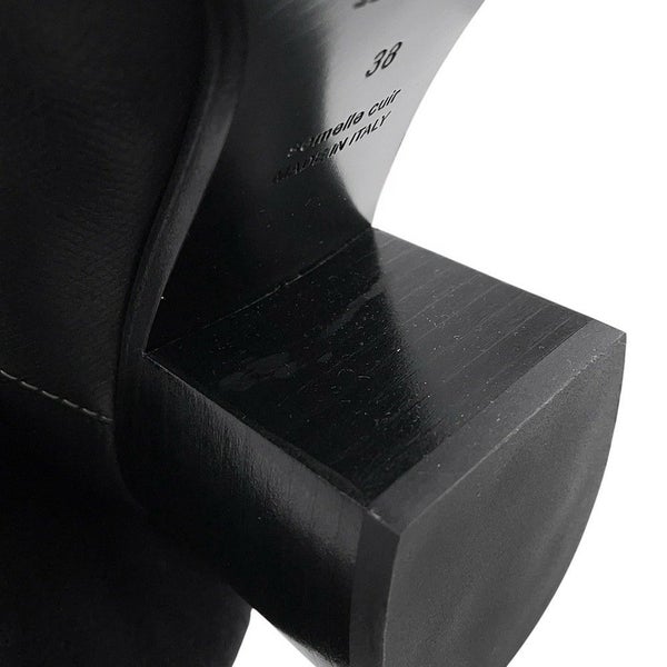 エルメス ブーツ フーレ 60 レザー レディースサイズ38 HERMES 靴 ロングブーツ 黒