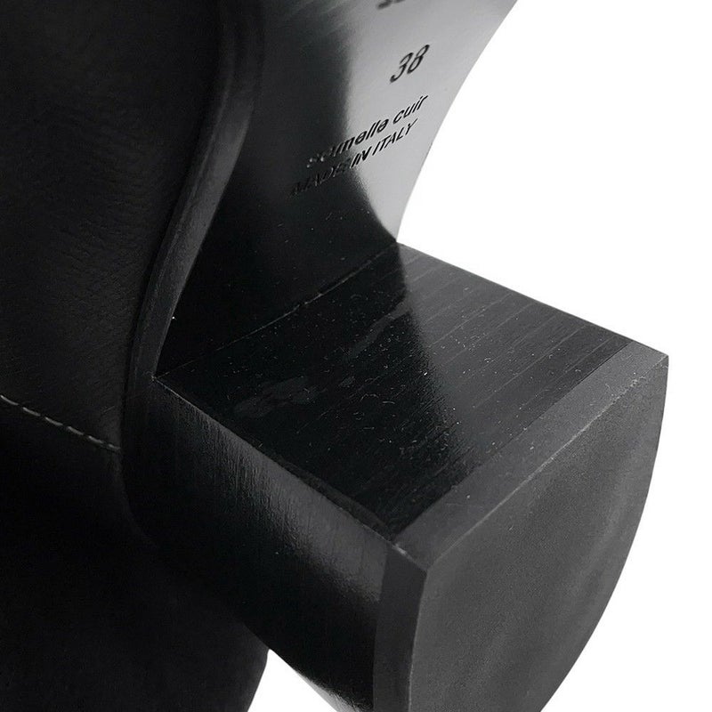 エルメス ブーツ フーレ 60 レザー レディースサイズ38 HERMES 靴 ロングブーツ 黒