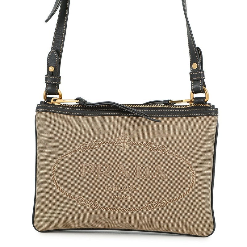 プラダ ショルダーバッグ ジャガード ロゴ 1BH046 PRADA