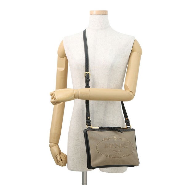 プラダ ショルダーバッグ ジャガード ロゴ 1BH046 PRADA
