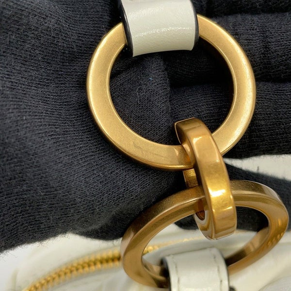 プラダ ハンドバッグ ダングル ミニバッグ レザー 1BB137 PRADA 白