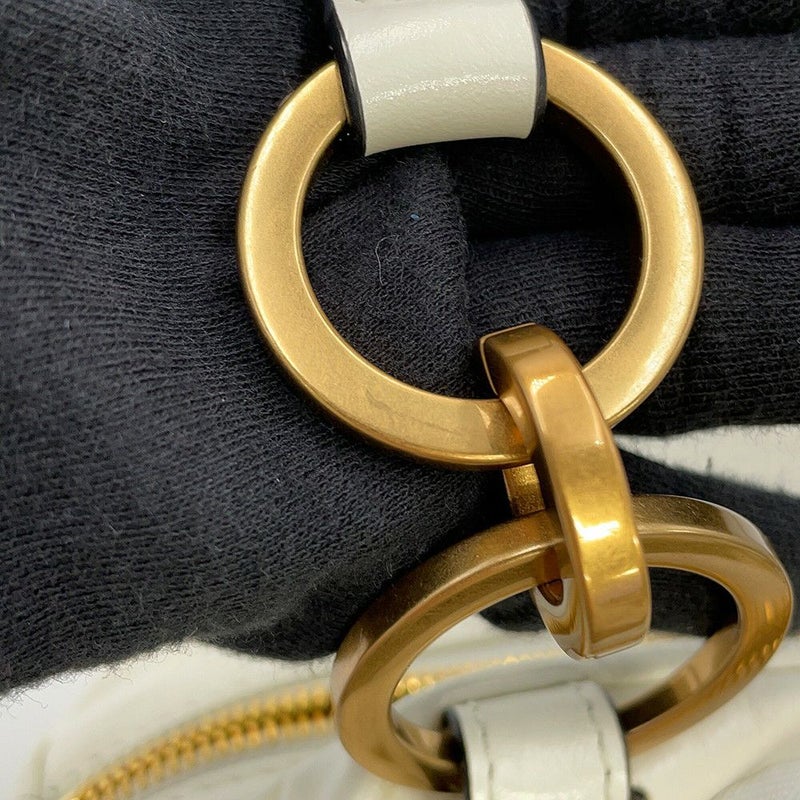 プラダ ハンドバッグ ダングル ミニバッグ レザー 1BB137 PRADA 白