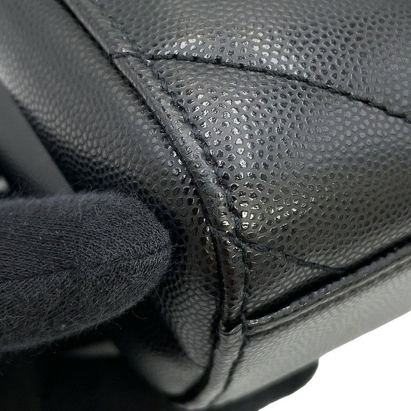 イヴサンローラン チェーントートバッグ トライベッカ Vステッチ レザー 568865 SAINT LAURENT PARIS 黒