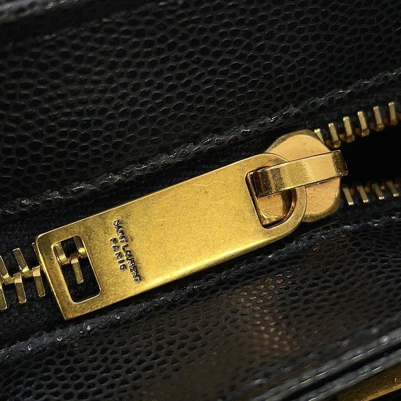 イヴサンローラン チェーントートバッグ トライベッカ Vステッチ レザー 568865 SAINT LAURENT PARIS 黒